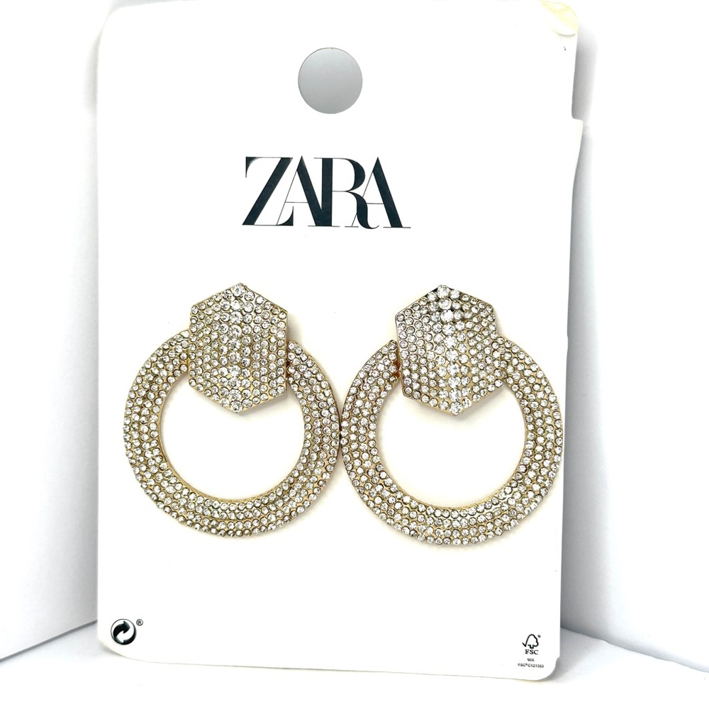 Zara Gold Statement Earrings